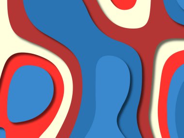 kağıt ile 3D arka plan şekilleri kesim. Soyut kağıt kitap kapağı için şablon arka plan bölmek. Kağıt arka plan kes. Soyut gerçekçi kağıt dekorasyon tasarımı için