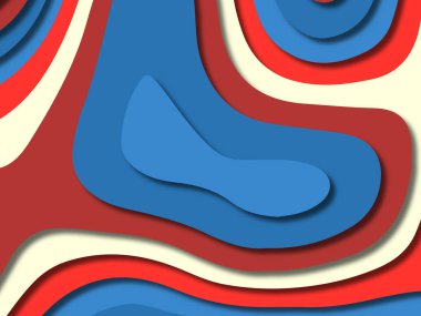 kağıt ile 3D arka plan şekilleri kesim. Soyut kağıt kitap kapağı için şablon arka plan bölmek. Kağıt arka plan kes. Soyut gerçekçi kağıt dekorasyon tasarımı için