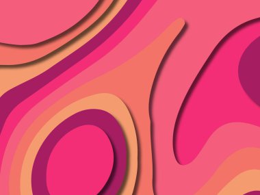 kağıt ile 3D arka plan şekilleri kesim. Soyut kağıt kitap kapağı için şablon arka plan bölmek. Kağıt arka plan kes. Soyut gerçekçi kağıt dekorasyon tasarımı için