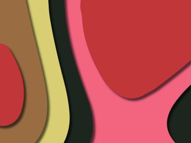 kağıt ile 3D arka plan şekilleri kesim. Soyut kağıt kitap kapağı için şablon arka plan bölmek. Kağıt arka plan kes. Soyut gerçekçi kağıt dekorasyon tasarımı için