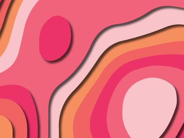 kağıt ile 3D arka plan şekilleri kesim. Soyut kağıt kitap kapağı için şablon arka plan bölmek. Kağıt arka plan kes. Soyut gerçekçi kağıt dekorasyon tasarımı için