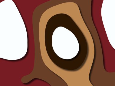 kağıt ile 3D arka plan şekilleri kesim. Soyut kağıt kitap kapağı için şablon arka plan bölmek. Kağıt arka plan kes. Soyut gerçekçi kağıt dekorasyon tasarımı için