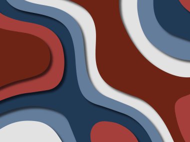 kağıt ile 3D arka plan şekilleri kesim. Soyut kağıt kitap kapağı için şablon arka plan bölmek. Kağıt arka plan kes. Soyut gerçekçi kağıt dekorasyon tasarımı için