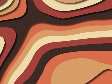 kağıt ile 3D arka plan şekilleri kesim. Soyut kağıt kitap kapağı için şablon arka plan bölmek. Kağıt arka plan kes. Soyut gerçekçi kağıt dekorasyon tasarımı için