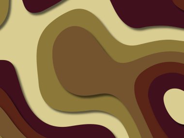 kağıt ile 3D arka plan şekilleri kesim. Soyut kağıt kitap kapağı için şablon arka plan bölmek. Kağıt arka plan kes. Soyut gerçekçi kağıt dekorasyon tasarımı için