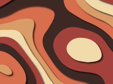 kağıt ile 3D arka plan şekilleri kesim. Soyut kağıt kitap kapağı için şablon arka plan bölmek. Kağıt arka plan kes. Soyut gerçekçi kağıt dekorasyon tasarımı için