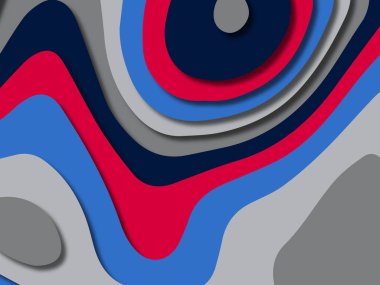 kağıt ile 3D arka plan şekilleri kesim. Soyut kağıt kitap kapağı için şablon arka plan bölmek. Kağıt arka plan kes. Soyut gerçekçi kağıt dekorasyon tasarımı için