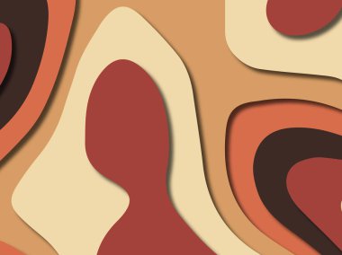 kağıt ile 3D arka plan şekilleri kesim. Soyut kağıt kitap kapağı için şablon arka plan bölmek. Kağıt arka plan kes. Soyut gerçekçi kağıt dekorasyon tasarımı için