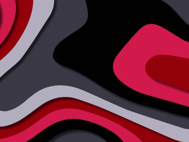 kağıt ile 3D arka plan şekilleri kesim. Soyut kağıt kitap kapağı için şablon arka plan bölmek. Kağıt arka plan kes. Soyut gerçekçi kağıt dekorasyon tasarımı için