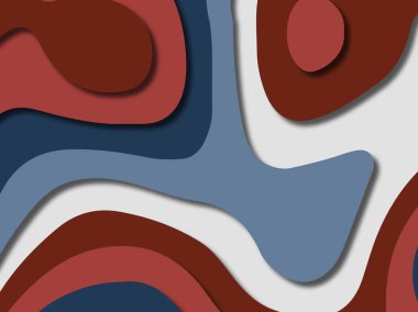 kağıt ile 3D arka plan şekilleri kesim. Soyut kağıt kitap kapağı için şablon arka plan bölmek. Kağıt arka plan kes. Soyut gerçekçi kağıt dekorasyon tasarımı için