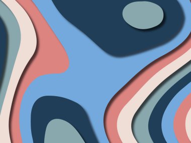 kağıt ile 3D arka plan şekilleri kesim. Soyut kağıt kitap kapağı için şablon arka plan bölmek. Kağıt arka plan kes. Soyut gerçekçi kağıt dekorasyon tasarımı için