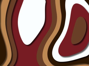 kağıt ile 3D arka plan şekilleri kesim. Soyut kağıt kitap kapağı için şablon arka plan bölmek. Kağıt arka plan kes. Soyut gerçekçi kağıt dekorasyon tasarımı için