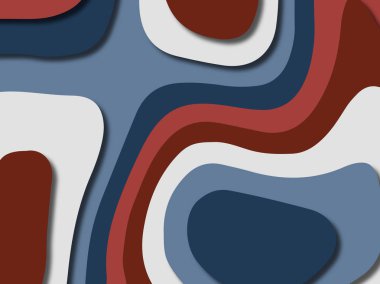 kağıt ile 3D arka plan şekilleri kesim. Soyut kağıt kitap kapağı için şablon arka plan bölmek. Kağıt arka plan kes. Soyut gerçekçi kağıt dekorasyon tasarımı için