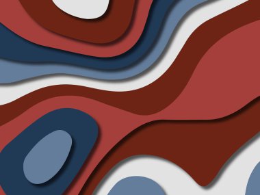 kağıt ile 3D arka plan şekilleri kesim. Soyut kağıt kitap kapağı için şablon arka plan bölmek. Kağıt arka plan kes. Soyut gerçekçi kağıt dekorasyon tasarımı için