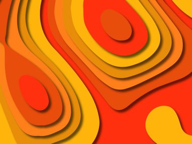 kağıt ile 3D arka plan şekilleri kesim. Soyut kağıt kitap kapağı için şablon arka plan bölmek. Kağıt arka plan kes. Soyut gerçekçi kağıt dekorasyon tasarımı için