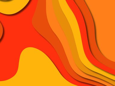 kağıt ile 3D arka plan şekilleri kesim. Soyut kağıt kitap kapağı için şablon arka plan bölmek. Kağıt arka plan kes. Soyut gerçekçi kağıt dekorasyon tasarımı için