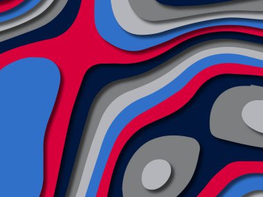 kağıt ile 3D arka plan şekilleri kesim. Soyut kağıt kitap kapağı için şablon arka plan bölmek. Kağıt arka plan kes. Soyut gerçekçi kağıt dekorasyon tasarımı için