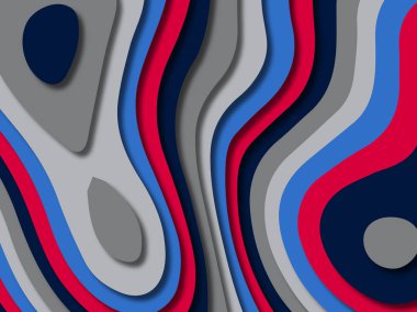 kağıt ile 3D arka plan şekilleri kesim. Soyut kağıt kitap kapağı için şablon arka plan bölmek. Kağıt arka plan kes. Soyut gerçekçi kağıt dekorasyon tasarımı için