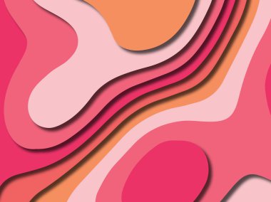 kağıt ile 3D arka plan şekilleri kesim. Soyut kağıt kitap kapağı için şablon arka plan bölmek. Kağıt arka plan kes. Soyut gerçekçi kağıt dekorasyon tasarımı için