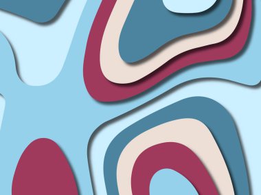 kağıt ile 3D arka plan şekilleri kesim. Soyut kağıt kitap kapağı için şablon arka plan bölmek. Kağıt arka plan kes. Soyut gerçekçi kağıt dekorasyon tasarımı için