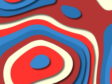 kağıt ile 3D arka plan şekilleri kesim. Soyut kağıt kitap kapağı için şablon arka plan bölmek. Kağıt arka plan kes. Soyut gerçekçi kağıt dekorasyon tasarımı için