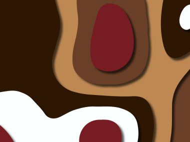 kağıt ile 3D arka plan şekilleri kesim. Soyut kağıt kitap kapağı için şablon arka plan bölmek. Kağıt arka plan kes. Soyut gerçekçi kağıt dekorasyon tasarımı için