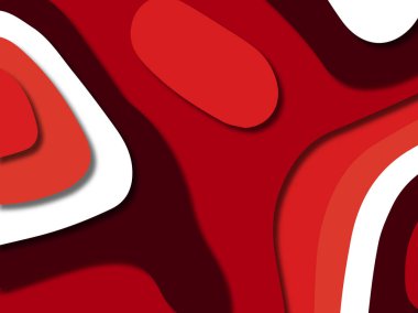 kağıt ile 3D arka plan şekilleri kesim. Soyut kağıt kitap kapağı için şablon arka plan bölmek. Kağıt arka plan kes. Soyut gerçekçi kağıt dekorasyon tasarımı için