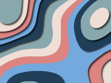 kağıt ile 3D arka plan şekilleri kesim. Soyut kağıt kitap kapağı için şablon arka plan bölmek. Kağıt arka plan kes. Soyut gerçekçi kağıt dekorasyon tasarımı için