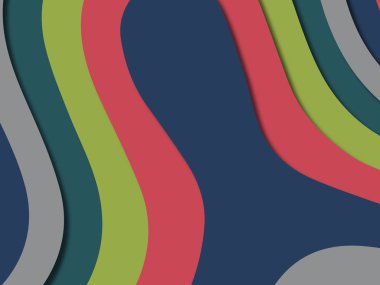 kağıt ile 3D arka plan şekilleri kesim. Soyut kağıt kitap kapağı için şablon arka plan bölmek. Kağıt arka plan kes. Soyut gerçekçi kağıt dekorasyon tasarımı için