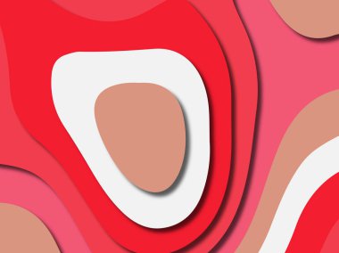 kağıt ile 3D arka plan şekilleri kesim. Soyut kağıt kitap kapağı için şablon arka plan bölmek. Kağıt arka plan kes. Soyut gerçekçi kağıt dekorasyon tasarımı için