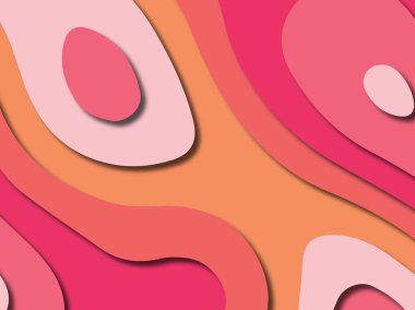 kağıt ile 3D arka plan şekilleri kesim. Soyut kağıt kitap kapağı için şablon arka plan bölmek. Kağıt arka plan kes. Soyut gerçekçi kağıt dekorasyon tasarımı için