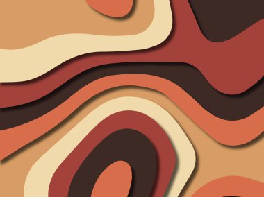 kağıt ile 3D arka plan şekilleri kesim. Soyut kağıt kitap kapağı için şablon arka plan bölmek. Kağıt arka plan kes. Soyut gerçekçi kağıt dekorasyon tasarımı için