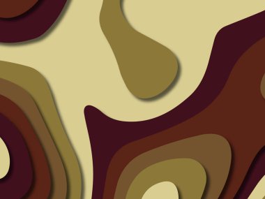 kağıt ile 3D arka plan şekilleri kesim. Soyut kağıt kitap kapağı için şablon arka plan bölmek. Kağıt arka plan kes. Soyut gerçekçi kağıt dekorasyon tasarımı için