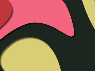 kağıt ile 3D arka plan şekilleri kesim. Soyut kağıt kitap kapağı için şablon arka plan bölmek. Kağıt arka plan kes. Soyut gerçekçi kağıt dekorasyon tasarımı için