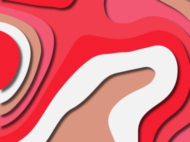 kağıt ile 3D arka plan şekilleri kesim. Soyut kağıt kitap kapağı için şablon arka plan bölmek. Kağıt arka plan kes. Soyut gerçekçi kağıt dekorasyon tasarımı için