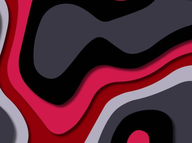 kağıt ile 3D arka plan şekilleri kesim. Soyut kağıt kitap kapağı için şablon arka plan bölmek. Kağıt arka plan kes. Soyut gerçekçi kağıt dekorasyon tasarımı için