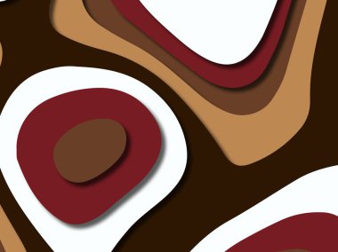 kağıt ile 3D arka plan şekilleri kesim. Soyut kağıt kitap kapağı için şablon arka plan bölmek. Kağıt arka plan kes. Soyut gerçekçi kağıt dekorasyon tasarımı için