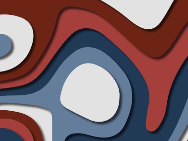 kağıt ile 3D arka plan şekilleri kesim. Soyut kağıt kitap kapağı için şablon arka plan bölmek. Kağıt arka plan kes. Soyut gerçekçi kağıt dekorasyon tasarımı için