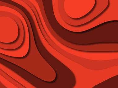 kağıt ile 3D arka plan şekilleri kesim. Soyut kağıt kitap kapağı için şablon arka plan bölmek. Kağıt arka plan kes. Soyut gerçekçi kağıt dekorasyon tasarımı için