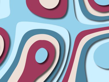 kağıt ile 3D arka plan şekilleri kesim. Soyut kağıt kitap kapağı için şablon arka plan bölmek. Kağıt arka plan kes. Soyut gerçekçi kağıt dekorasyon tasarımı için