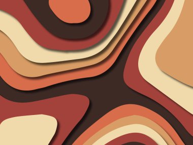 kağıt ile 3D arka plan şekilleri kesim. Soyut kağıt kitap kapağı için şablon arka plan bölmek. Kağıt arka plan kes. Soyut gerçekçi kağıt dekorasyon tasarımı için