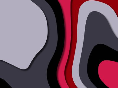 kağıt ile 3D arka plan şekilleri kesim. Soyut kağıt kitap kapağı için şablon arka plan bölmek. Kağıt arka plan kes. Soyut gerçekçi kağıt dekorasyon tasarımı için