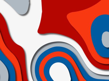 kağıt ile 3D arka plan şekilleri kesim. Soyut kağıt kitap kapağı için şablon arka plan bölmek. Kağıt arka plan kes. Soyut gerçekçi kağıt dekorasyon tasarımı için