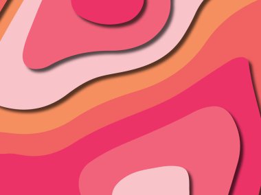 kağıt ile 3D arka plan şekilleri kesim. Soyut kağıt kitap kapağı için şablon arka plan bölmek. Kağıt arka plan kes. Soyut gerçekçi kağıt dekorasyon tasarımı için