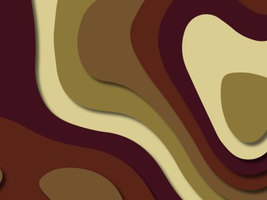 kağıt ile 3D arka plan şekilleri kesim. Soyut kağıt kitap kapağı için şablon arka plan bölmek. Kağıt arka plan kes. Soyut gerçekçi kağıt dekorasyon tasarımı için