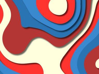 kağıt ile 3D arka plan şekilleri kesim. Soyut kağıt kitap kapağı için şablon arka plan bölmek. Kağıt arka plan kes. Soyut gerçekçi kağıt dekorasyon tasarımı için