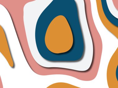 kağıt ile 3D arka plan şekilleri kesim. Soyut kağıt kitap kapağı için şablon arka plan bölmek. Kağıt arka plan kes. Soyut gerçekçi kağıt dekorasyon tasarımı için