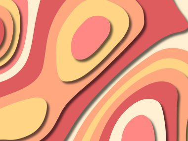 kağıt ile 3D arka plan şekilleri kesim. Soyut kağıt kitap kapağı için şablon arka plan bölmek. Kağıt arka plan kes. Soyut gerçekçi kağıt dekorasyon tasarımı için