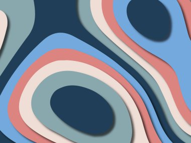 kağıt ile 3D arka plan şekilleri kesim. Soyut kağıt kitap kapağı için şablon arka plan bölmek. Kağıt arka plan kes. Soyut gerçekçi kağıt dekorasyon tasarımı için