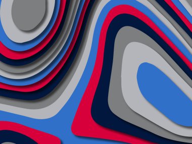 kağıt ile 3D arka plan şekilleri kesim. Soyut kağıt kitap kapağı için şablon arka plan bölmek. Kağıt arka plan kes. Soyut gerçekçi kağıt dekorasyon tasarımı için